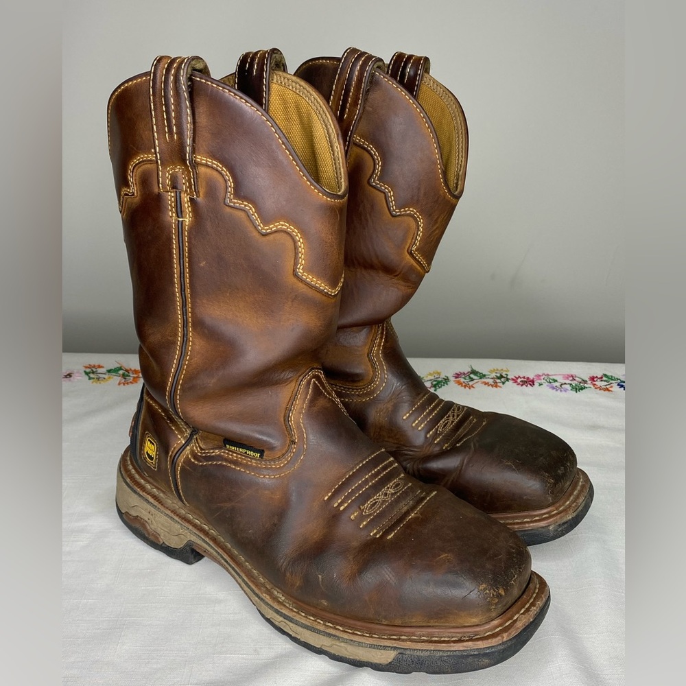 Dan Post Men's Blayde Waterproof Steel Toe, Work Boots Cowboy Brown Size…